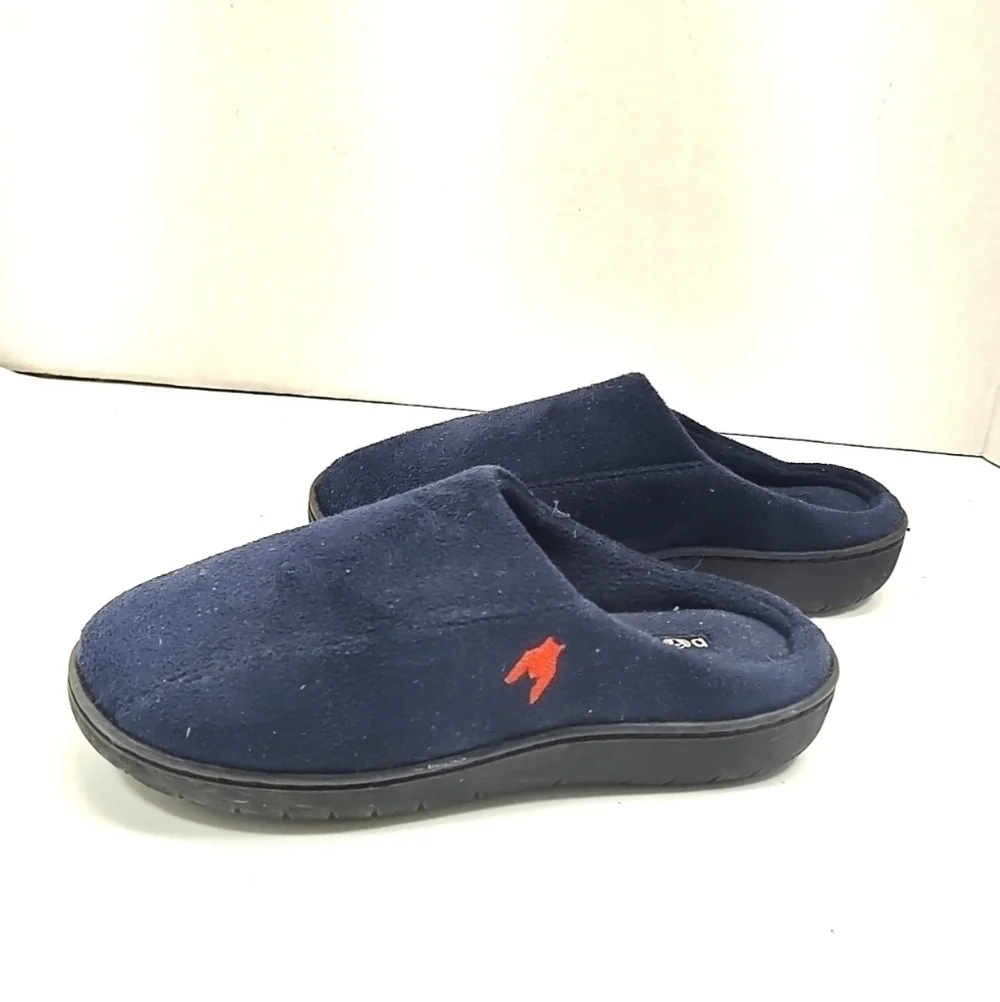 Pupeez Kids Boys Blue House Slippers Size 13 | Cozy Winter Indoor Shoes